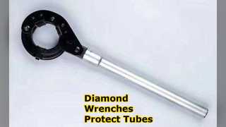 Diamond Wrenches Protect Tubes Drilling