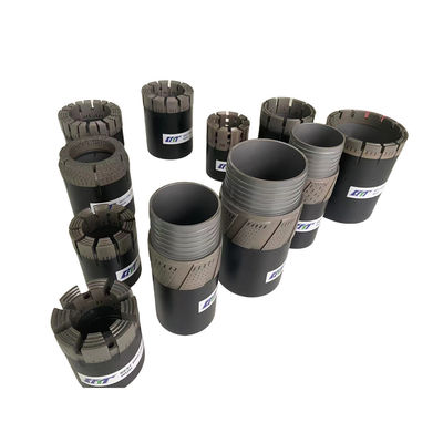 NQ3 Diamond Reaming Shells With Tungsten Carbide Stabilizers For Borehole Enlargement