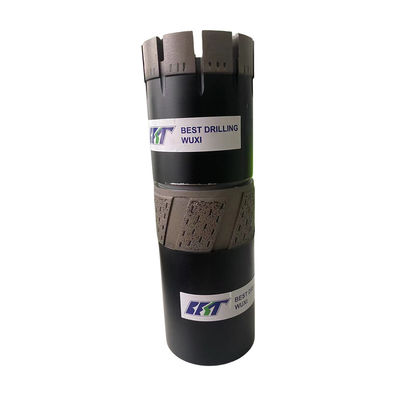 NQ3 Diamond Reaming Shells With Tungsten Carbide Stabilizers For Borehole Enlargement