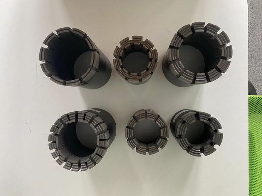 Straight / Spiral Waterway Type Natural Diamond Surface Mining Diamond Core Drill Bit Set For Carbide