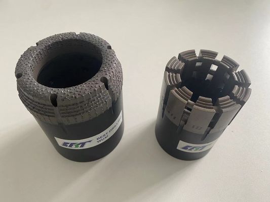 1-10 Inch Surface Set Diamond Core Bits For Rock Drilling Multi Layer Impregnation Cooling Lubrication